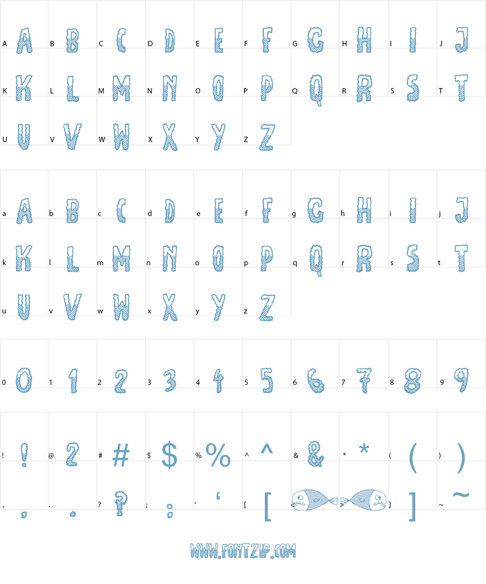 JMH Escamas Black Font Character